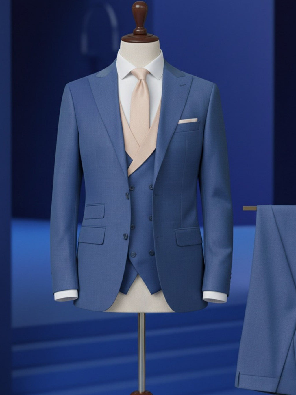 Cavalero Italy Super 120s Extra Fine Australian Merino suiting ensemble
