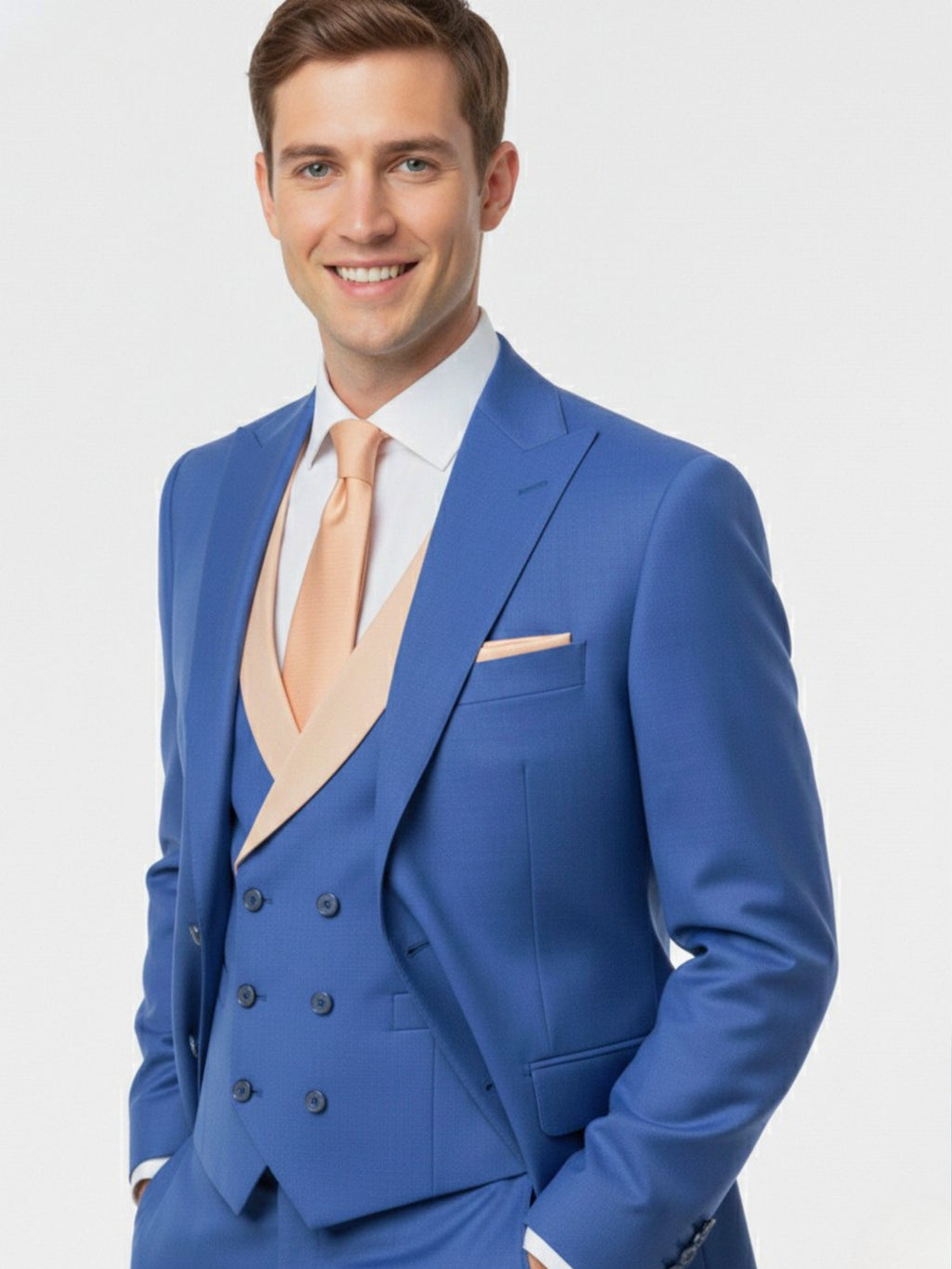 Cavalero Italy Super 120s Extra Fine Australian Merino suiting ensemble