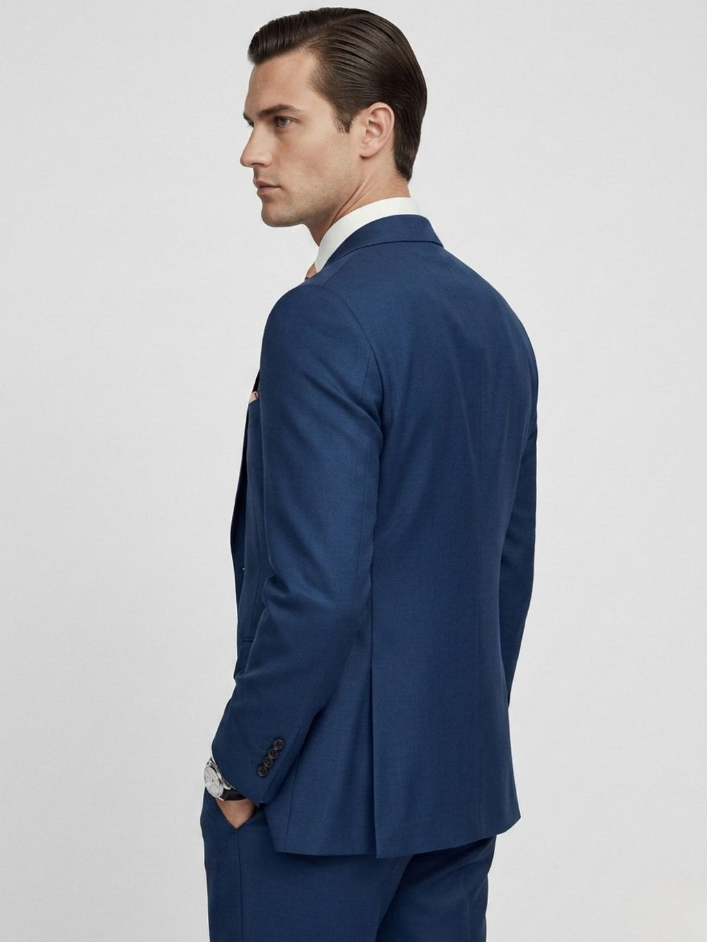 Super 120s Fine Cashmere–wool suiting ensemble