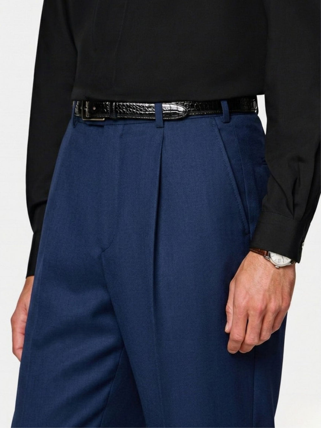 Super 120s Fine Cashmere–wool suiting ensemble