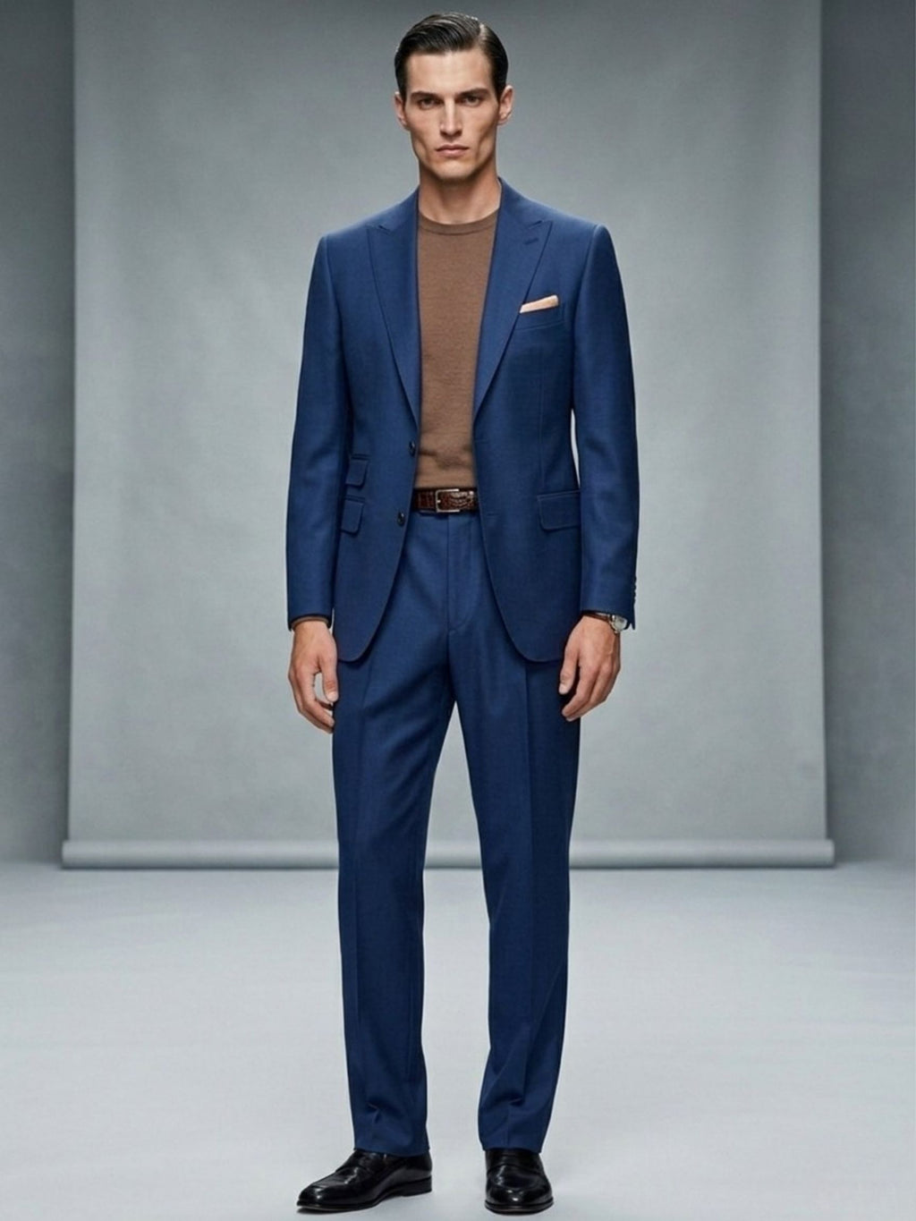 Super 120s Fine Cashmere–wool suiting ensemble